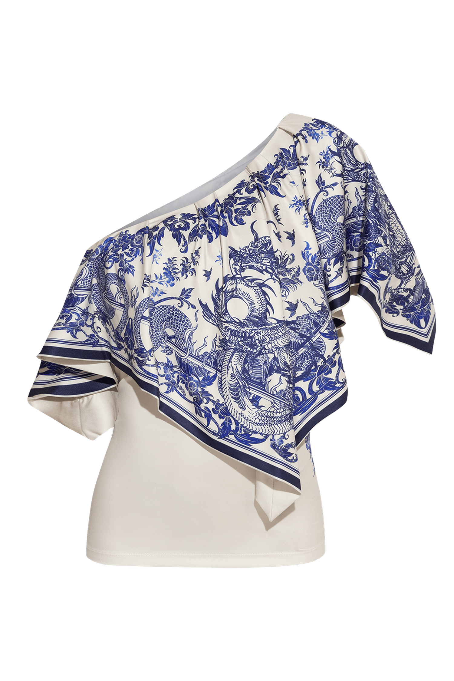 ELEGANT TOP WITH BARE SHOULDER - ASIA SKY