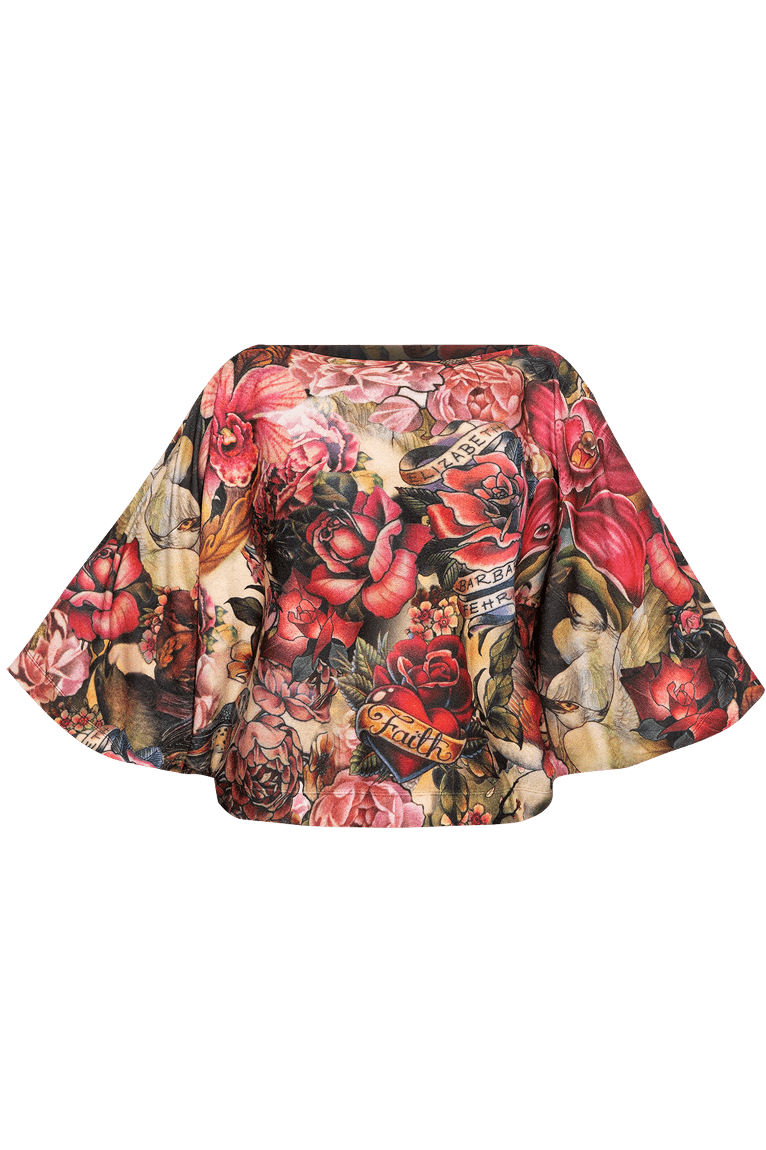 LOOSE TUNIC WITH BATWING SLEEVES - TATTOO STAR COLLECTION JIORO СВОБОДНА БЛУЗА С ПРИЛЕП РЪКАВ - TATTOO STAR JIORO