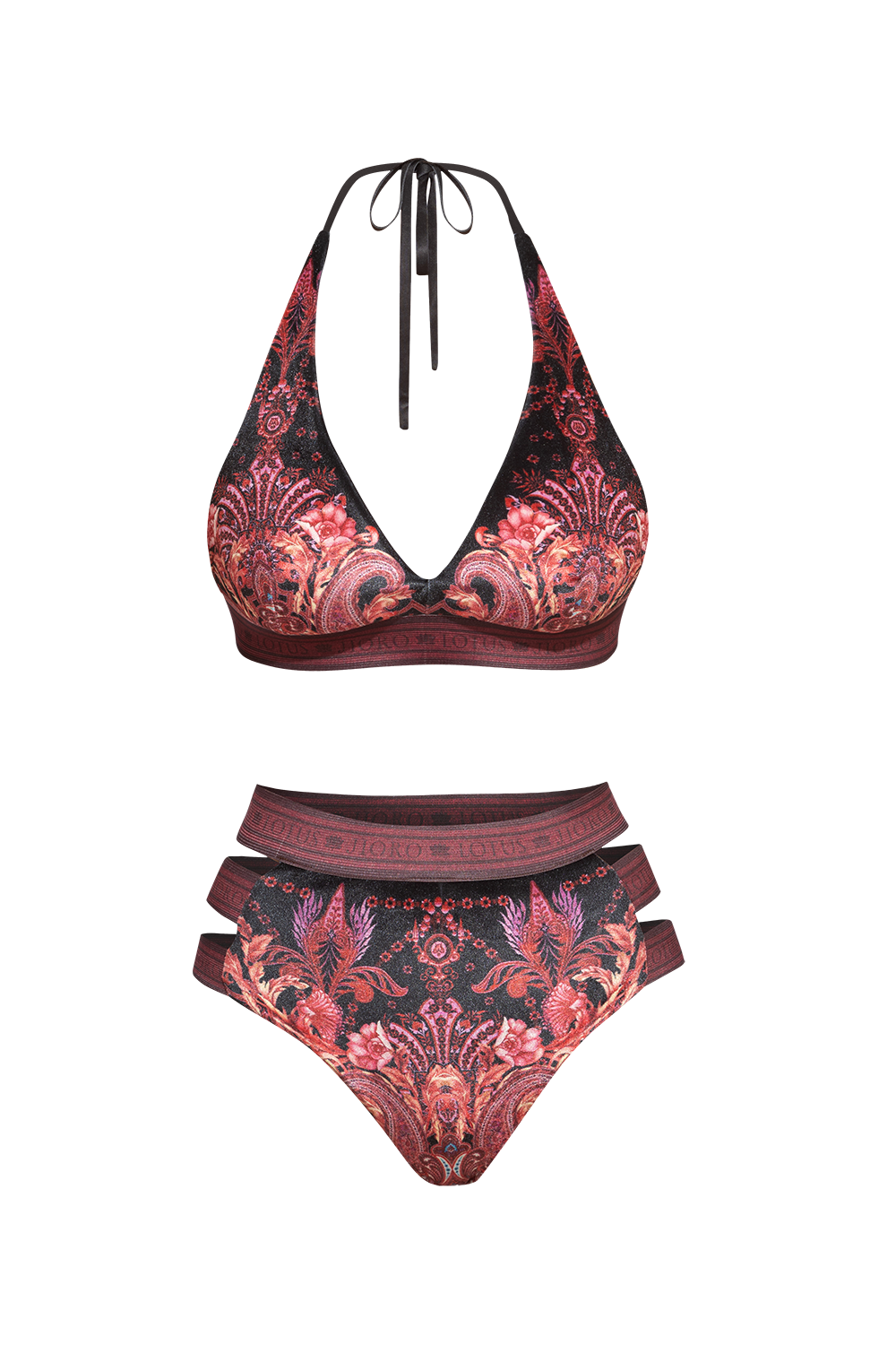 ДОЛНИЩЕ С ВИСОКА ТАЛИЯ ОТ КАДИФЕ - PAISLEY DARK