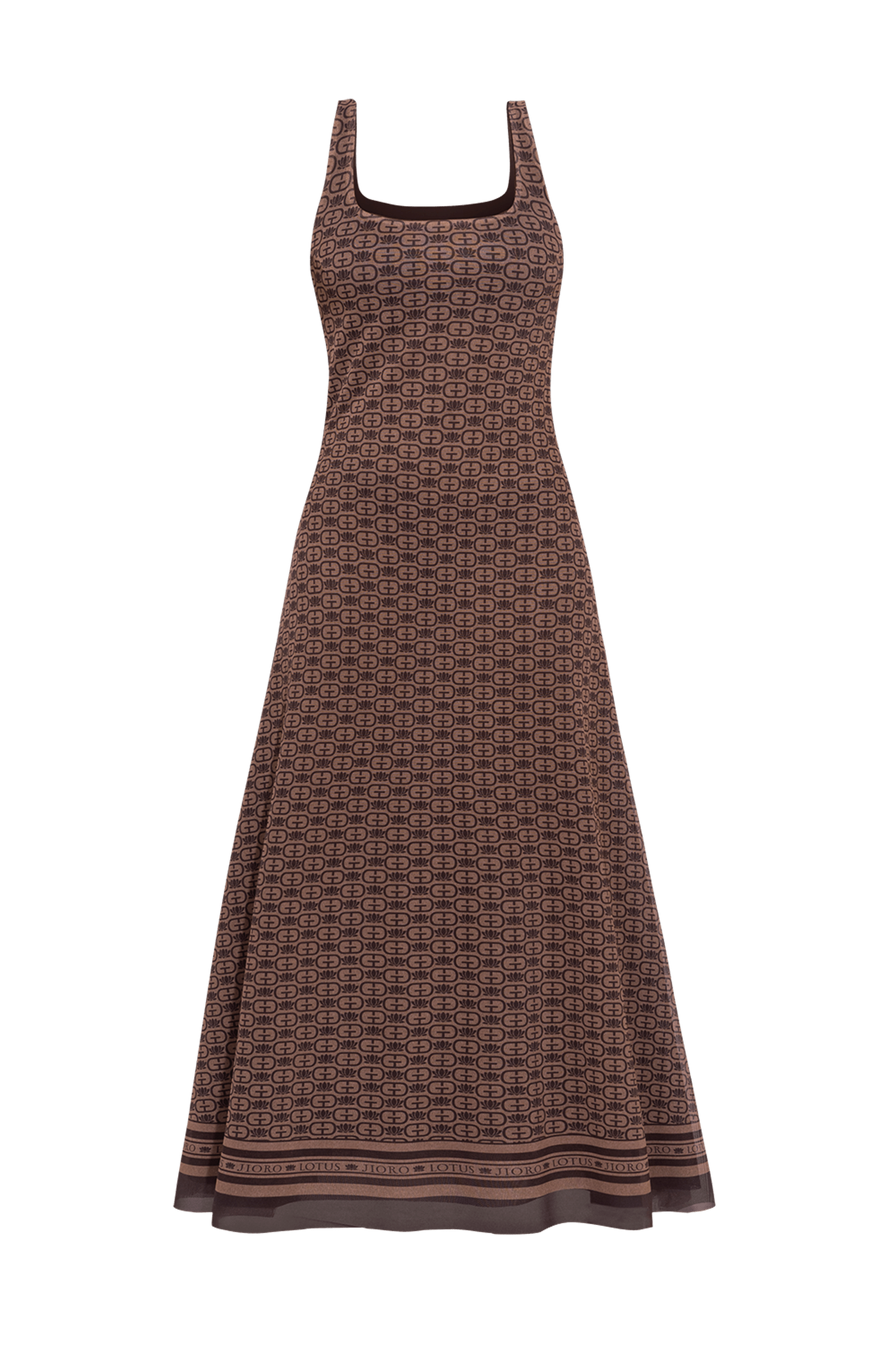 ДЪЛГА РОКЛЯ С ГОЛ ГРЪБ - MOCHA MOUSSE LOGO