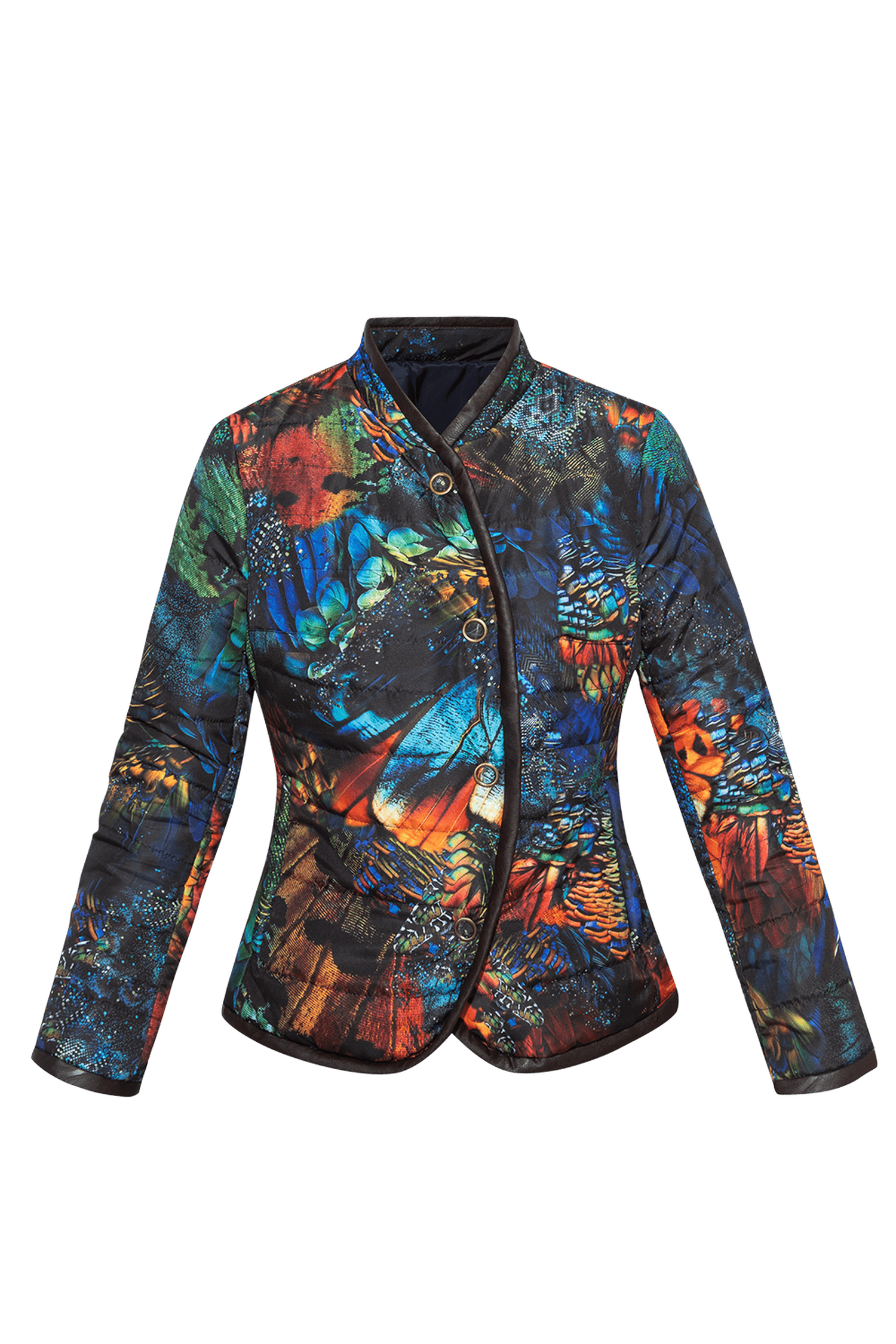 LIGHTLY COATED JACKET WITH QUILTED LINING - AMAZONIA JIORO ЛЕКО ПРОМАЗАНО ЯКЕ С ВАТА - AMAZONIA JIORO