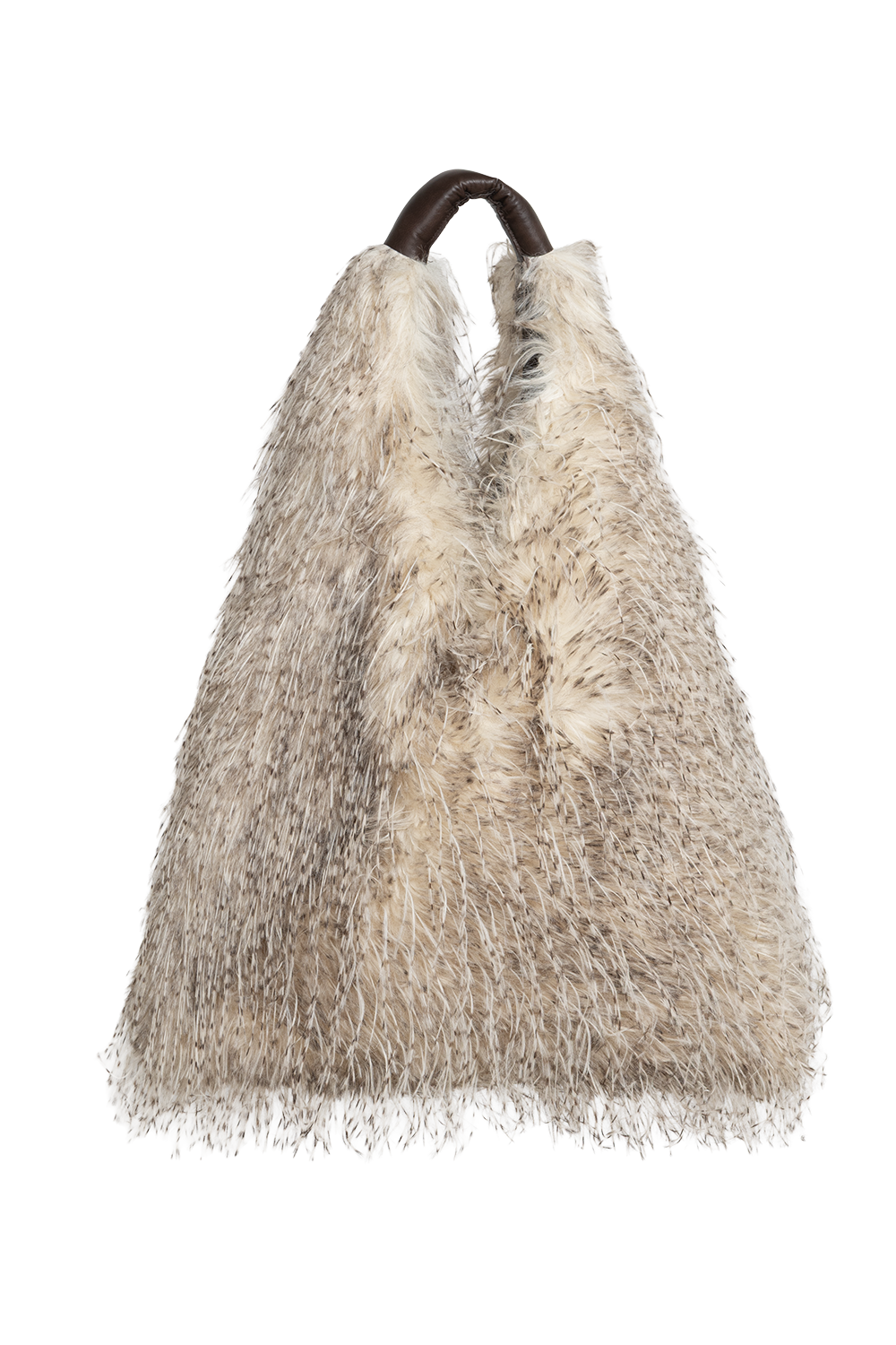 REVERSIBLE OWL FAUX FUR AND LEATHER BAG - ESSENTIALS JIORO ДВУЛИЦЕВА ЧАНТА ОТ ЕКО КОЖА И ШАРКА СОВА - ESSENTIALS JIORO