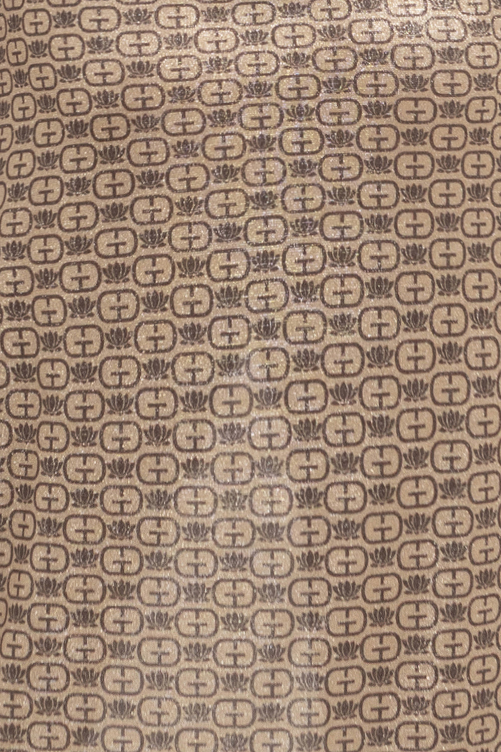 АСИМЕТРИЧНА РОКЛЯ ОТ ЛУРЕКС С ВЪЗЕЛ И ШНУР ОТПРЕД - DARK BROWN LOGO