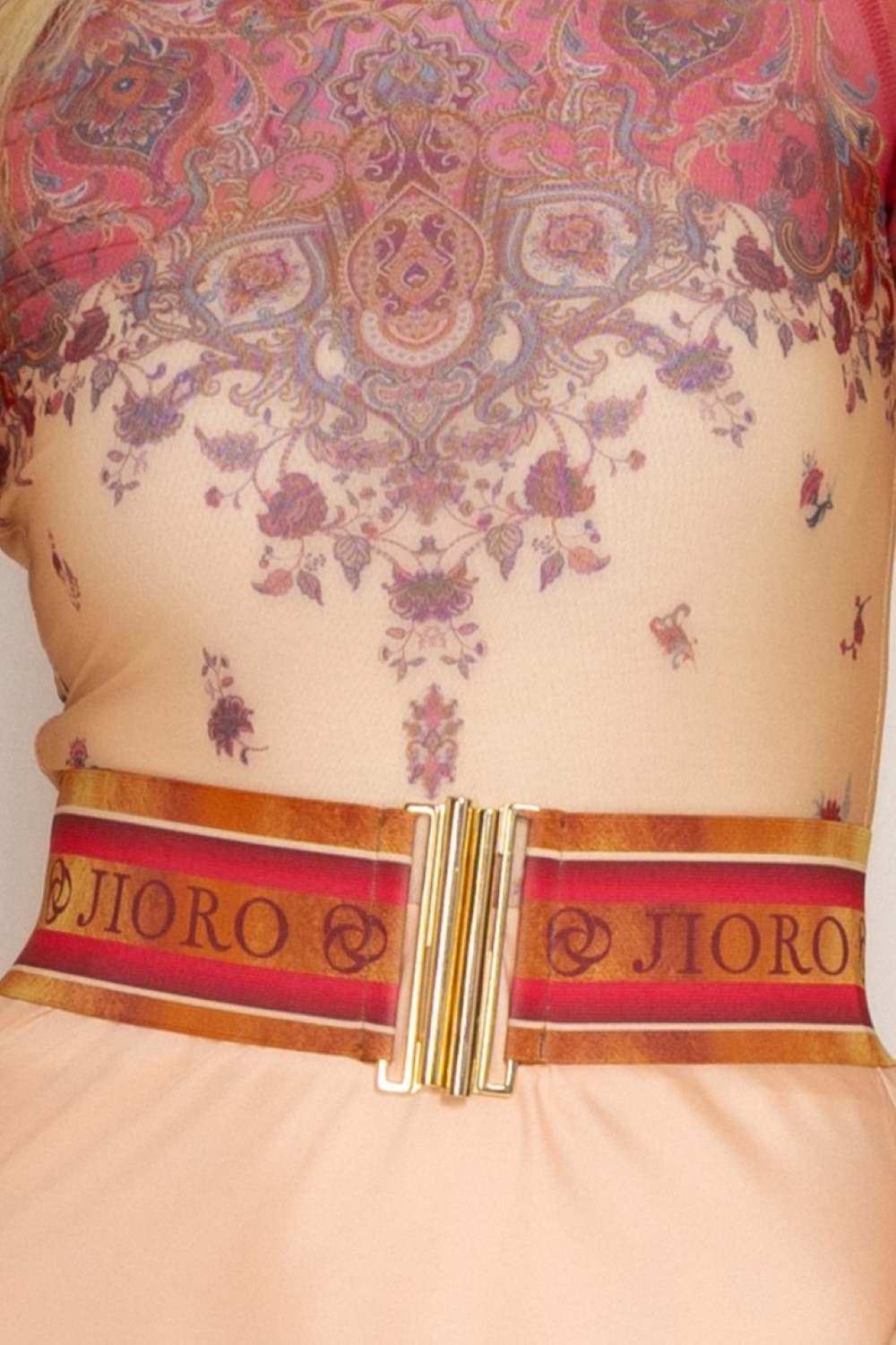 ЕЛАСТИЧЕН ШИРОК КОЛАН С КАТАРАМА - PAISLEY POPPY