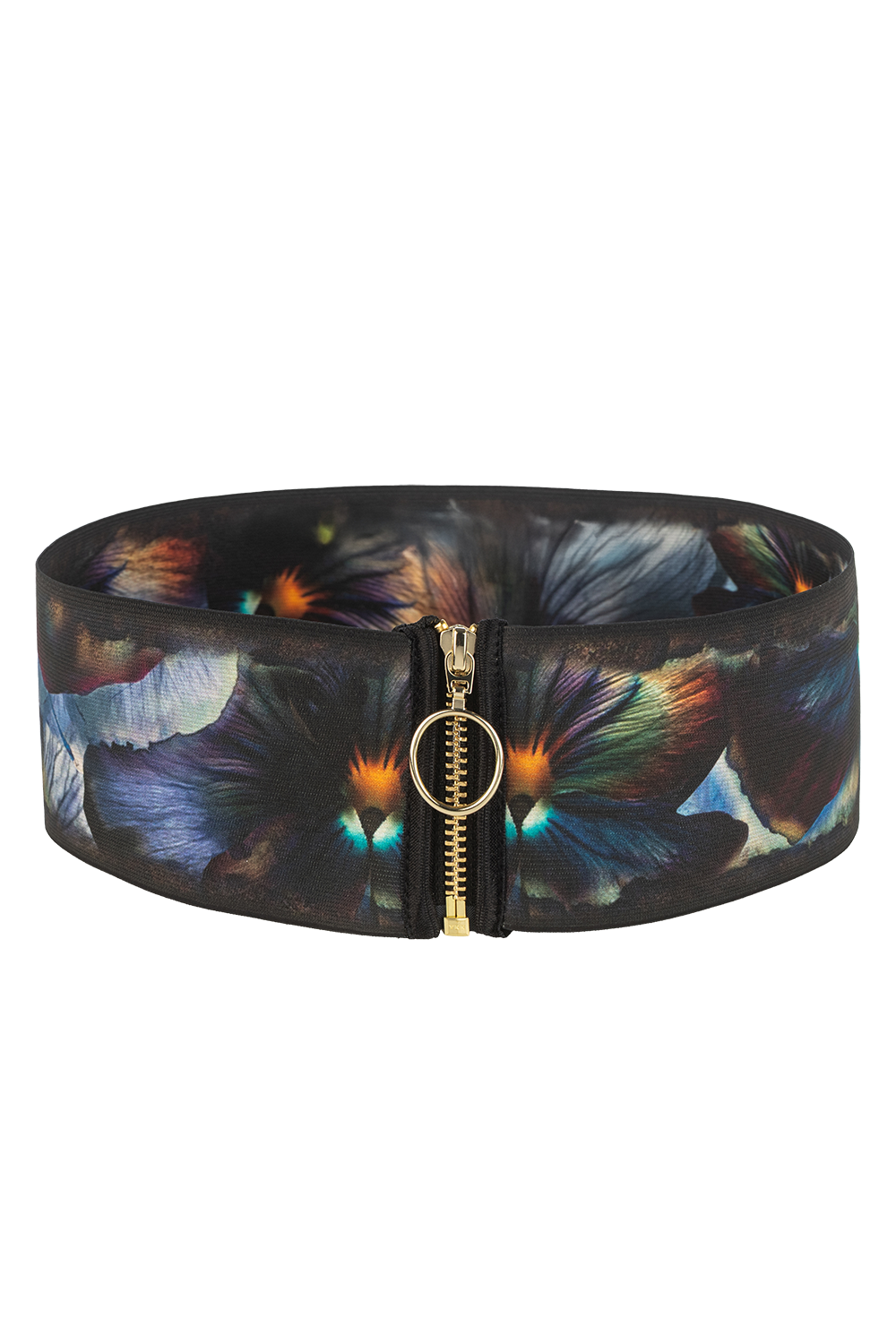 ЕЛАСТИЧЕН ШИРОК КОЛАН С ЦИП - VIOLET