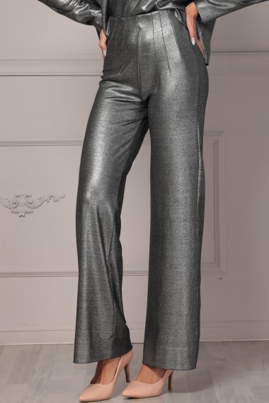 LOOSE TROUSERS IN SILVER - ESSENTIALS