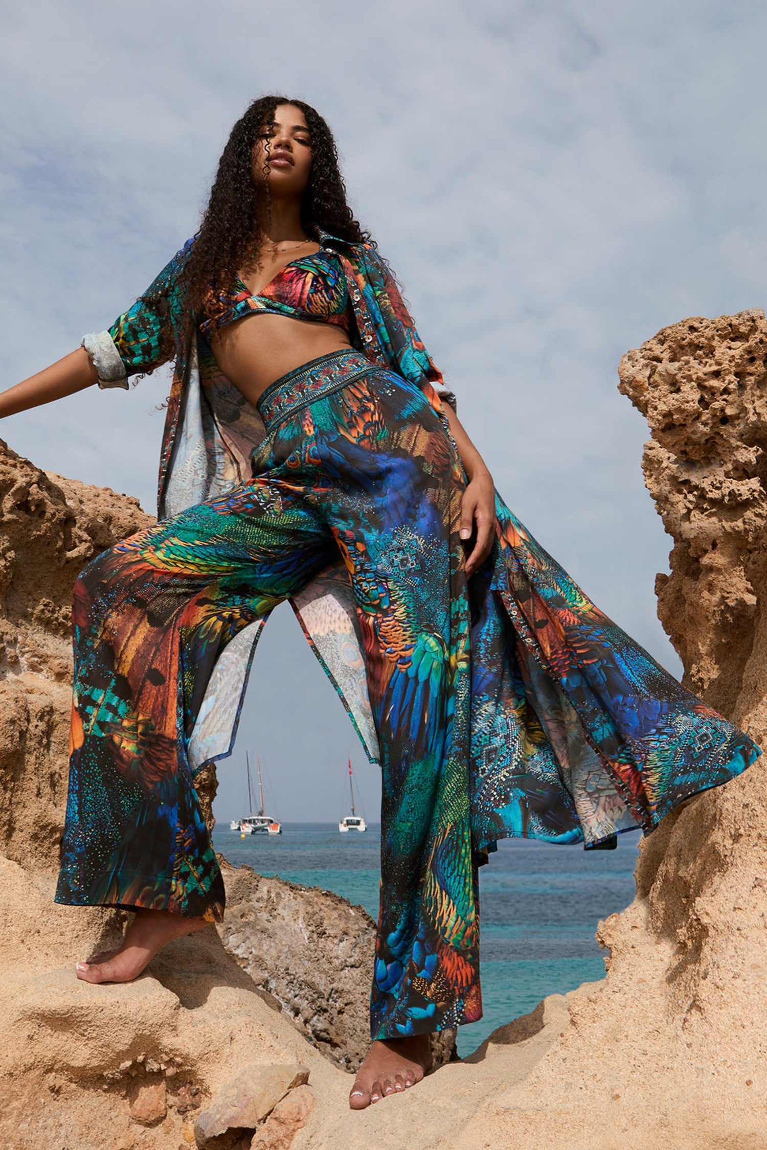 LOOSE VISCOSE PANTS - AMAZONIA