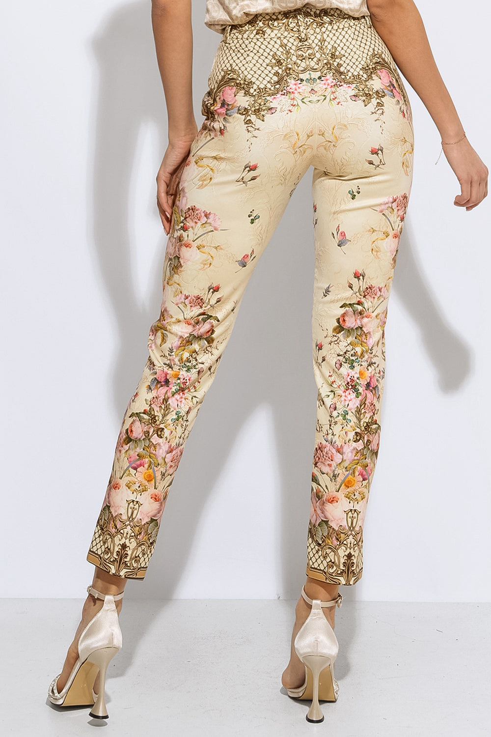 CLASSIC VISCOSE PANTS - BAROQUE FLOWERS