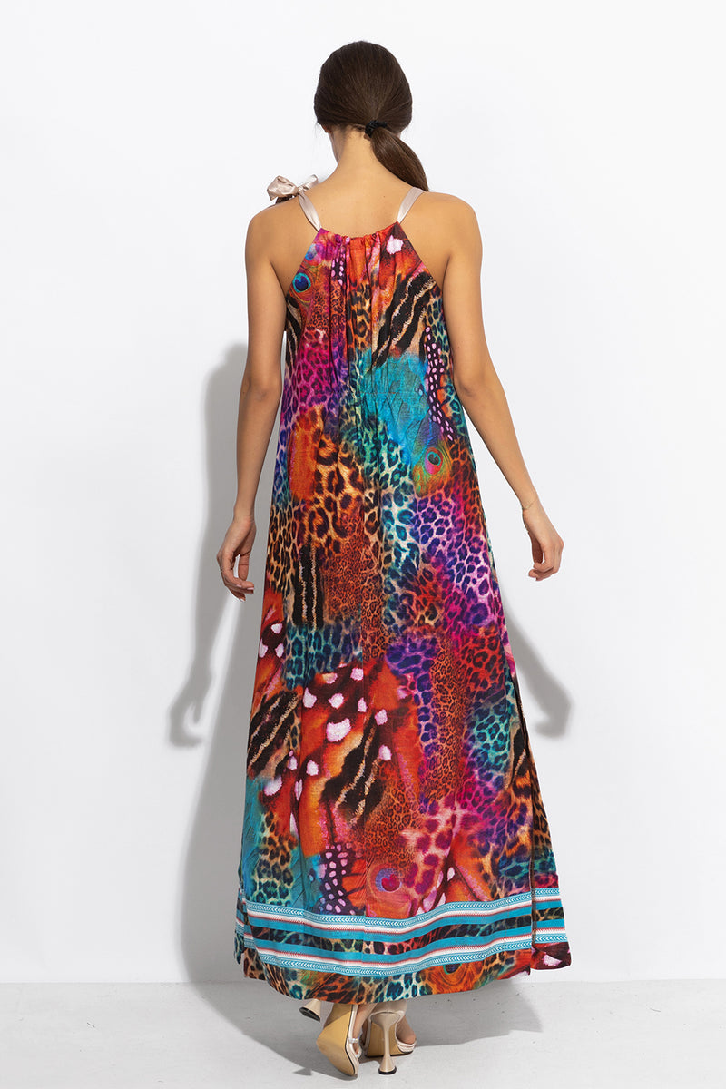 LOOSE LONG DRESS - LEO NEON WILD JIORO СВОБОДНА РОКЛЯ - LEO NEON JIORO