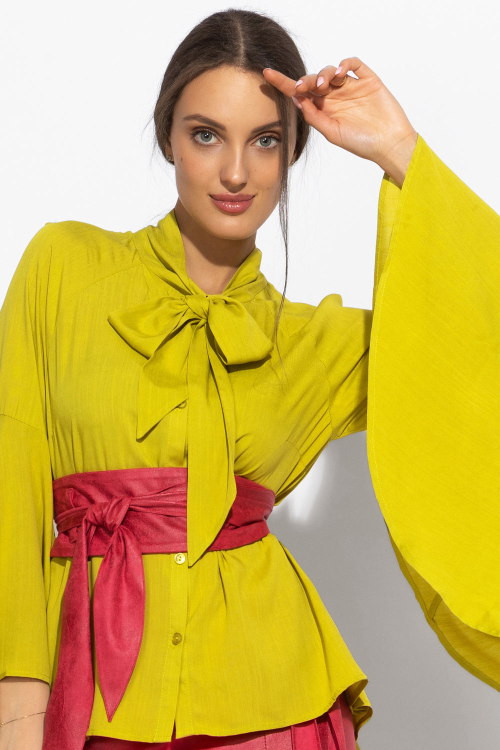 КОЛАН ОТ ВЕЛУР В ЦВЯТ ЦИКЛАМА - ESSENTIALS