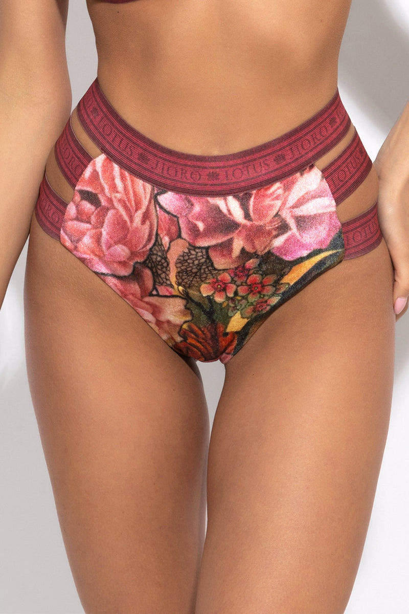 BIKINI-STYLE BOTTOM - TATTOO STAR JIORO ДОЛНИЩЕ С ВИСОКА ТАЛИЯ ОТ КАДИФЕ - TATTOO STAR JIORO