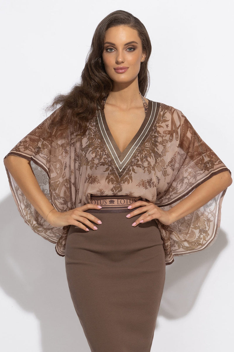 ТУНИКА ОТ ПАМУК КОПРИНА - ASIA BEIGE JIORO ТUNIКА ОТ ПАМУК КОПРИНА - ASIA BEIGE JIORO