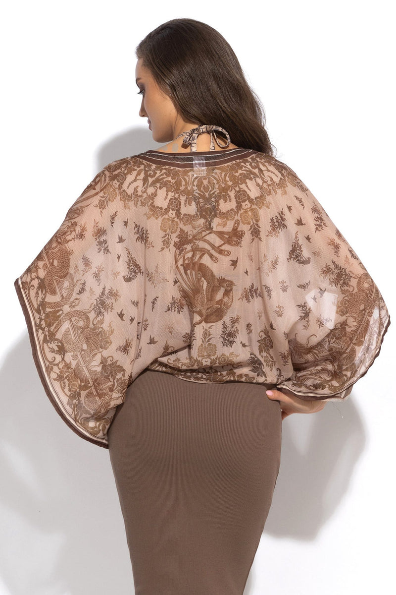 ТУНИКА ОТ ПАМУК КОПРИНА - ASIA BEIGE JIORO ТUNIКА ОТ ПАМУК КОПРИНА - ASIA BEIGE JIORO