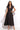 LONG FLARED LINEN DRESS IN BLACK - ESSENTIALS