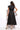 LONG FLARED LINEN DRESS IN BLACK - ESSENTIALS