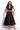 LONG FLARED LINEN DRESS IN BLACK - ESSENTIALS