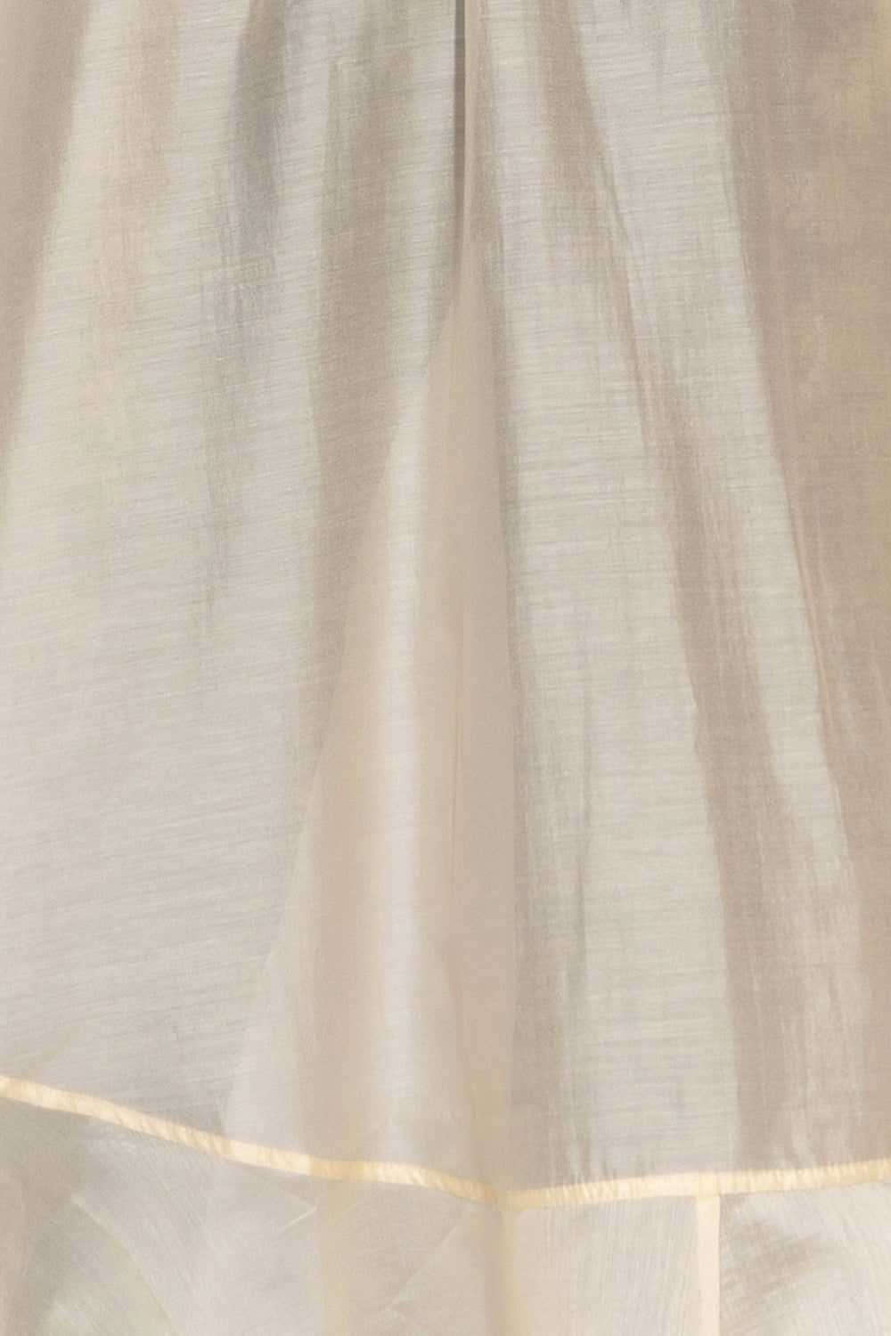 LYOCELl AND VISCOSE LONG RUFFLED TUNIC - FROZEN LOTUS