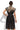 POPLIN SHIRT DRESS WITH OVAL HEM AND DRAPED WAIST - MIDNIGHT BUTTERFLIES JIORO РОКЛЯ ТИП РИЗА ОТ ПОПЛИН С ОВАЛЕН ПОДГЪВ И ДРАПИРАНА ТАЛИЯ - MIDNIGHT BUTTERFLIES JIORO