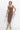 COTTON MIDI DRESS WITH ASYMMETRICAL SHOULDERS AND STRAP MOCHA MOUSSE LOGO - ESSENTIALS JIORO