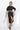 BLACK SHIRT COTTON POPLIN DRESS WITH OVAL HEM - ESSENTIALS JIORO ЧЕРНА РОКЛЯ ТИП РИЗА ОТ ПАМУЧЕН ПОПЛИН С ОВАЛЕН ПОДГЪВ - ESSENTIALS JIORO