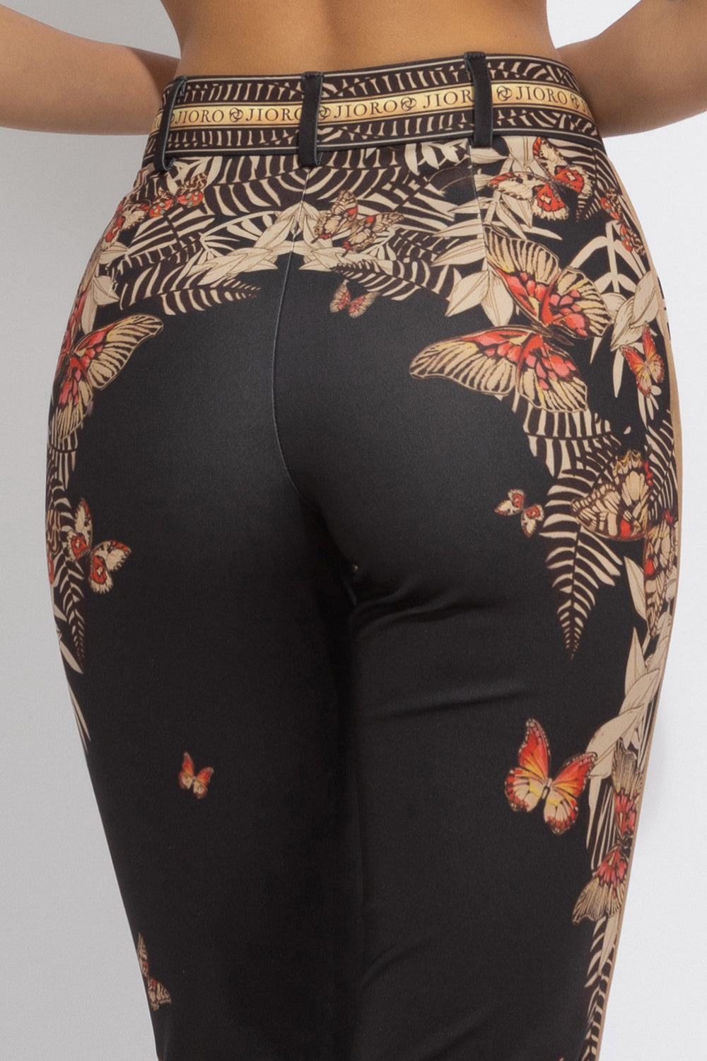 CLASSIC VISCOSE PANTS - MIDNIGHT BUTTERFLIES JIORO КЛАСИЧЕСКИ ПАНТАЛОН ОТ ВИСКОЗА - MIDNIGHT BUTTERFLIES JIORO