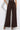 HIGH-WAISTED WIDE-LEG PANTS IN SUEDE-EFFECT DARK BROWN - ESSENTIALS JIORO ПАНТАЛОН С ВИСОКА ТАЛИЯ И ШИРОКИ КРАЧОЛИ С ЕФЕКТ НА ВЕЛУР В КАФЯВО - ESSENTIALS JIORO