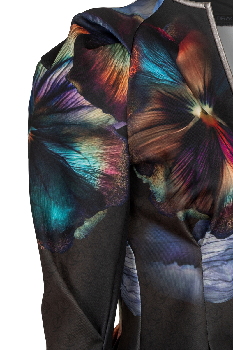 FITTED SCUBA NEOPREN BLAZER - VIOLET