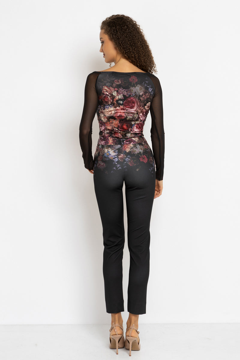 CLASSIC PANTS - VINTAGE FLOWERS JIORO  КЛАСИЧЕСКИ ПАНТАЛОН - VINTAGE FLOWERS JIORO