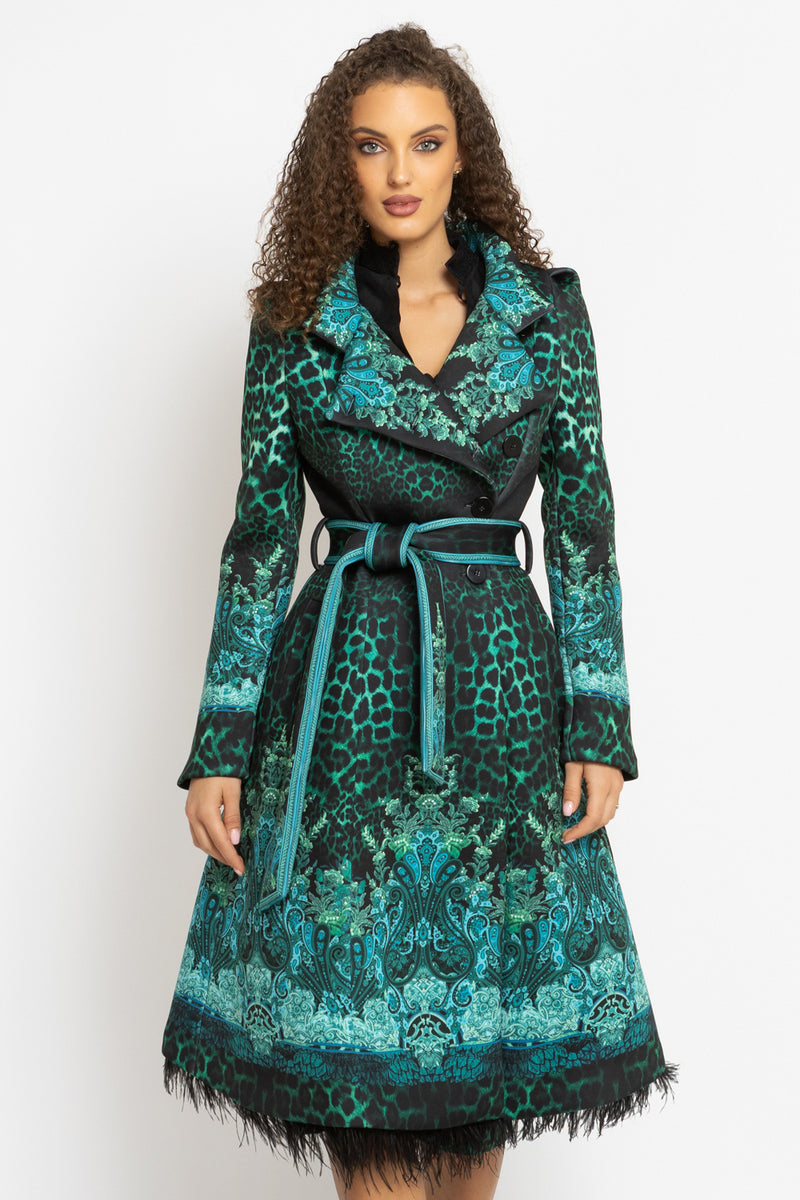 COAT - LEO NEON GREEN JIORO МАНТО - LEO NEON GREEN JIORO