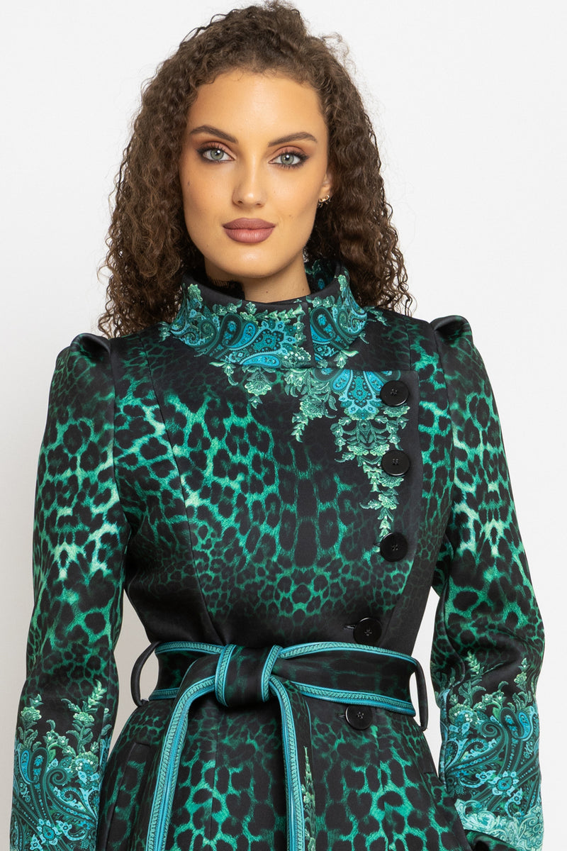 COAT - LEO NEON GREEN JIORO МАНТО - LEO NEON GREEN JIORO