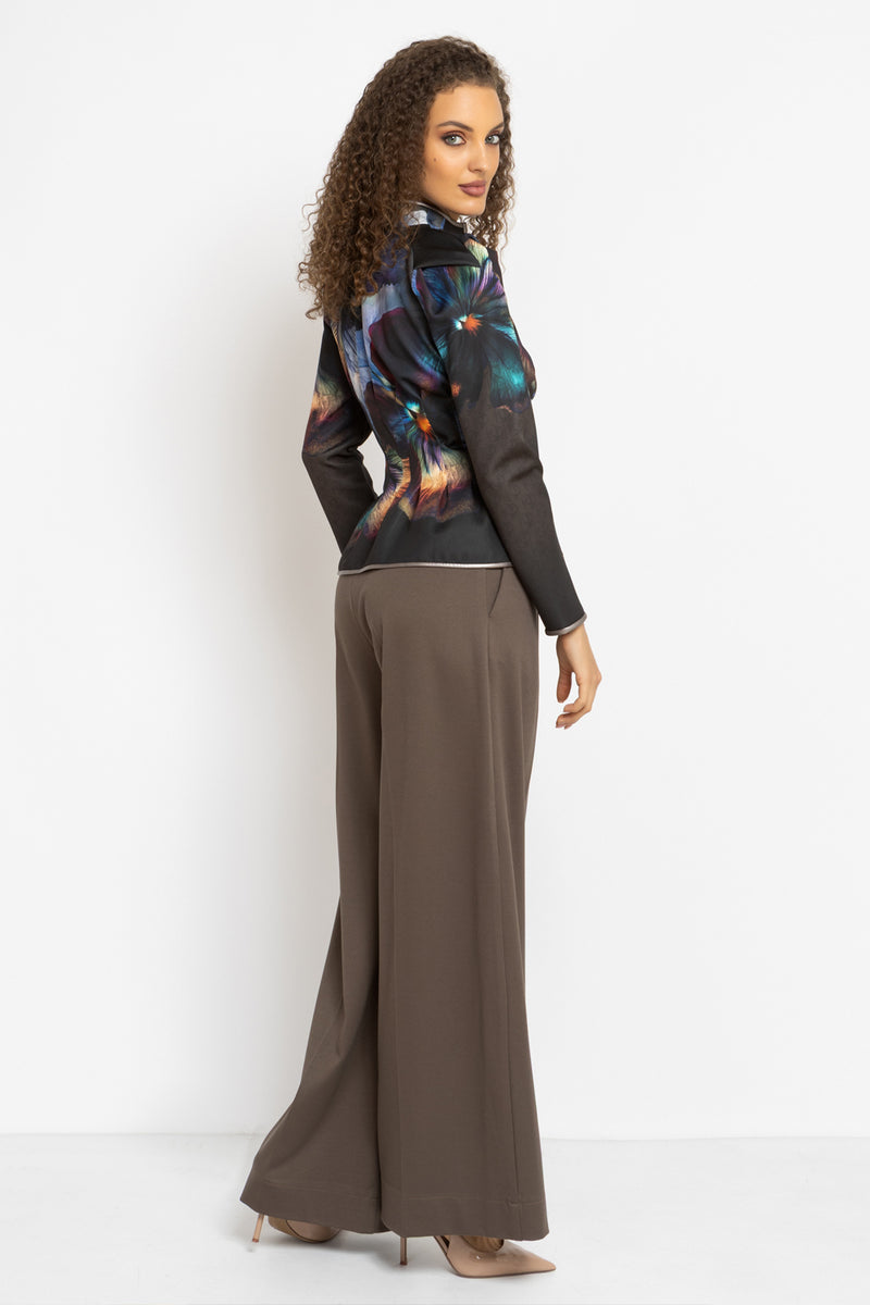 FITTED SCUBA NEOPREN BLAZER - VIOLET JIORO ВТАЛЕН БЛЕЙЗЕР ОТ СКУБА НЕОПРЕН С ЦИП - VIOLET JIORO