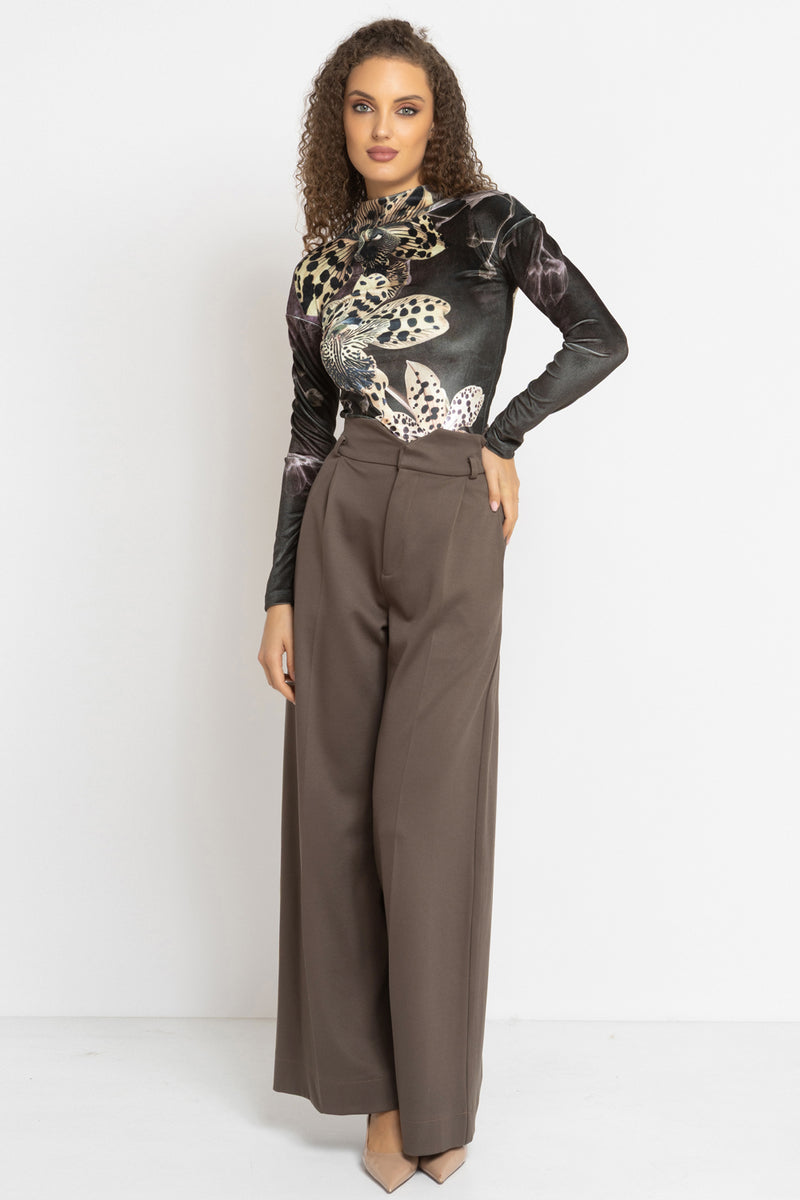 VELVET TURTLENECK - LEO ORCHID JIORO ПОЛО ОТ КАДИФЕ - LEO ORCHID JIORO