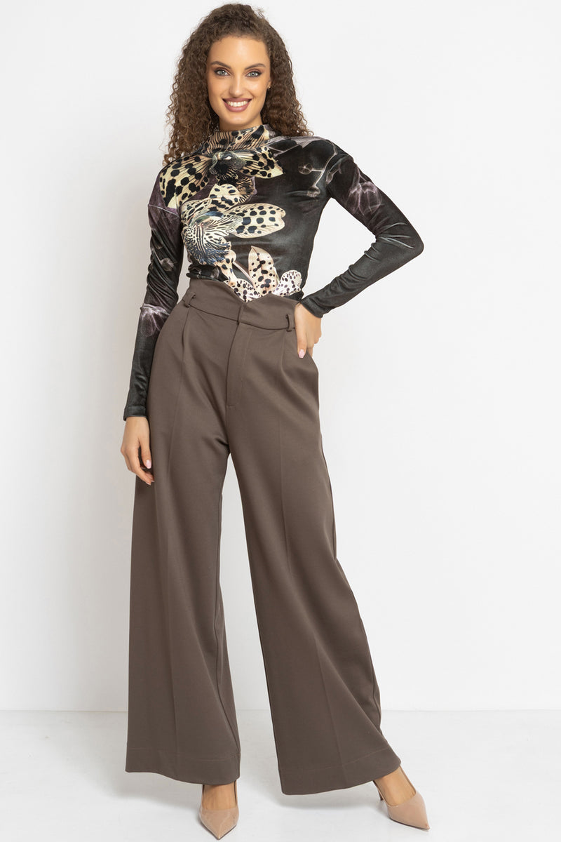 VELVET TURTLENECK - LEO ORCHID JIORO ПОЛО ОТ КАДИФЕ - LEO ORCHID JIORO