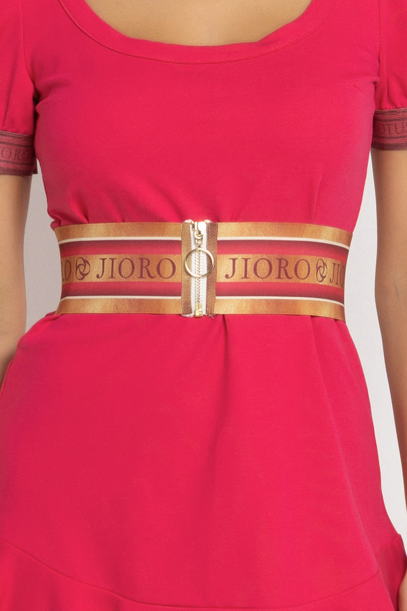 WIDE ELASTIC BELT WITH ZIPPER - PAISLEY POPPY JIORO ШИРОК ЛАСТИЧЕН КОЛАН С ЦИП - PAISLEY POPPY JIORO