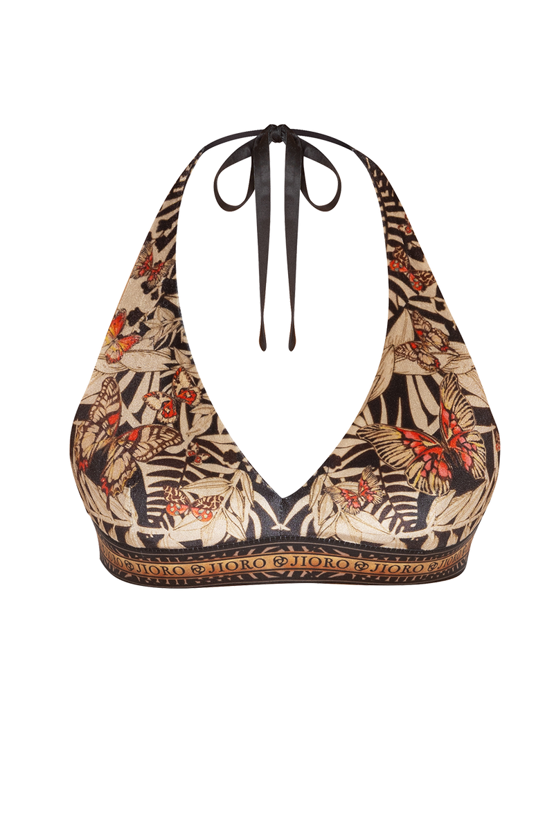 ГОРНИЩЕ ОТ КАДИФЕ ТИП ТРИЪГЪЛНИК - MIDNIGHT BUTTERFLIES