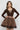 LYOCELL CUPRO MINI SKIRT - MOCHA MOUSSE LOGO JIORO МИНИ ПОЛА ОТ ЛИОСЕЛ – MOCHA MOUSSE LOGO JIORO