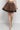 LYOCELL CUPRO MINI SKIRT - MOCHA MOUSSE LOGO JIORO МИНИ ПОЛА ОТ ЛИОСЕЛ – MOCHA MOUSSE LOGO JIORO