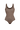 SLEEVELESS TEXTURED BODYSUIT WITH MODAL LINING - MOCHA MOUSSE LOGO JIORO РЕЛЕФНО БОДИ БЕЗ РЪКАВИ С ПОДПЛАТА ОТ МОДАЛ - MOCHA MOUSSE LOGO JIORO