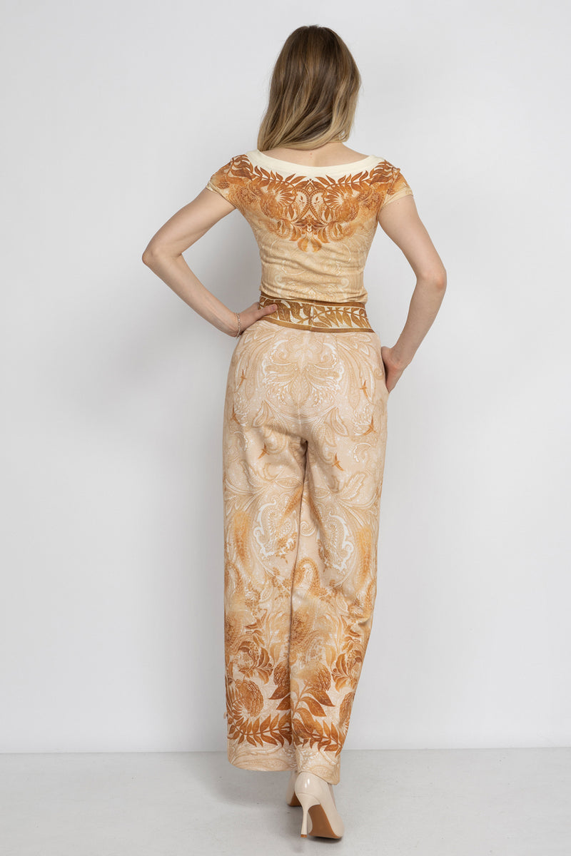 HIGH-WAIST WIDE-LEG PANTS - SUNSET JIORO ПАНТАЛОН С ВИСОКА ТАЛИЯ И ШИРОКИ КРАЧОЛИ - SUNSET JIORO