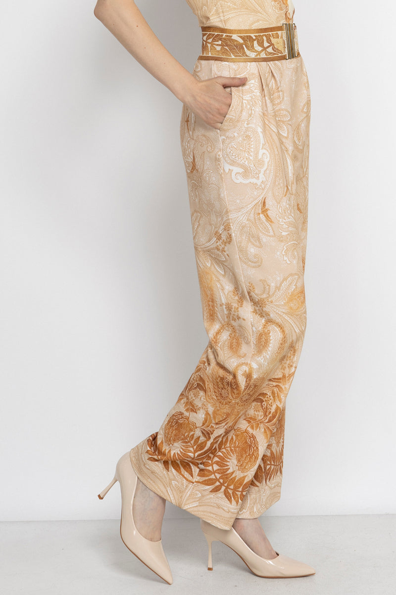HIGH-WAIST WIDE-LEG PANTS - SUNSET JIORO ПАНТАЛОН С ВИСОКА ТАЛИЯ И ШИРОКИ КРАЧОЛИ - SUNSET JIORO