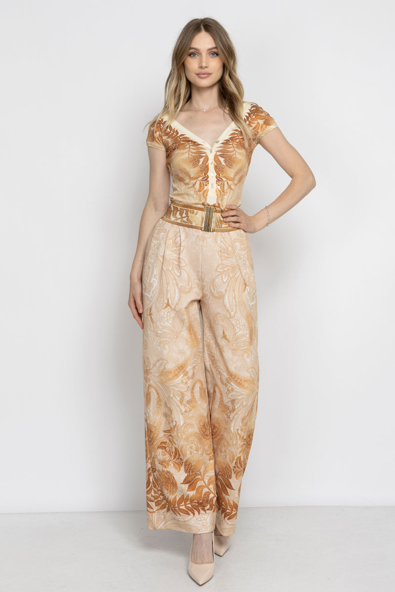 HIGH-WAIST WIDE-LEG PANTS - SUNSET JIORO ПАНТАЛОН С ВИСОКА ТАЛИЯ И ШИРОКИ КРАЧОЛИ - SUNSET JIORO