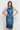 SLEEVELESS FITTED SCUBA DRESS - SHADES OF BLUE JIORO ВТАЛЕНА РОКЛЯ БЕЗ РЪКАВИ - SHADES OF BLUE JIORO