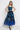 FLARED MESH SKIRT WITH MODAL LINING - SHADES OF BLUE JIORO ДЪЛГА ПОЛА ОТ МРЕЖА С ПОДПЛАТА ОТ МОДАЛ - SHADES OF BLUE JIORO 
