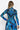 FITTED KNIT TURTLENECK TOP WITH LONG RAGLAN SLEEVES - SHADES OF BLUE JIORO ВТАЛЕНА БЛУЗА ОТ ФИНО ПЛЕТИВО С ПОЛО ЯКА И ДЪЛГИ РЕГЛАН РЪКАВИ - SHADES OF BLUE JIORO