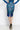 KNEE-LENGTH PENCIL SKIRT - SHADES OF BLUE JIORO ПОЛА ДО КОЛЯНОТО ОТ НЕОПРЕН С ЕЛАСТИЧНА ТАЛИЯ - SHADES OF BLUE JIORO