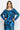 FINE KNIT RELAXED TOP WITH V-NECK - SHADES OF BLUE JIORO СВОБОДНА БЛУЗА ОТ ФИНО ПЛЕТИВО С V-ДЕКОЛТЕ - SHADES OF BLUE JIORO