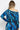 FINE KNIT RELAXED TOP WITH V-NECK - SHADES OF BLUE JIORO СВОБОДНА БЛУЗА ОТ ФИНО ПЛЕТИВО С V-ДЕКОЛТЕ - SHADES OF BLUE JIORO
