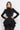 ASYMMETRIC MODAL PEPLUM BLAZER IN BLACK - ESSENTIALS
