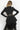 ASYMMETRIC MODAL PEPLUM BLAZER IN BLACK - ESSENTIALS
