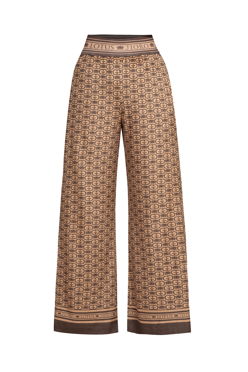 ШИРОК ПЛЮШЕН ПАНТАЛОН - MOCHA MOUSSE LOGO